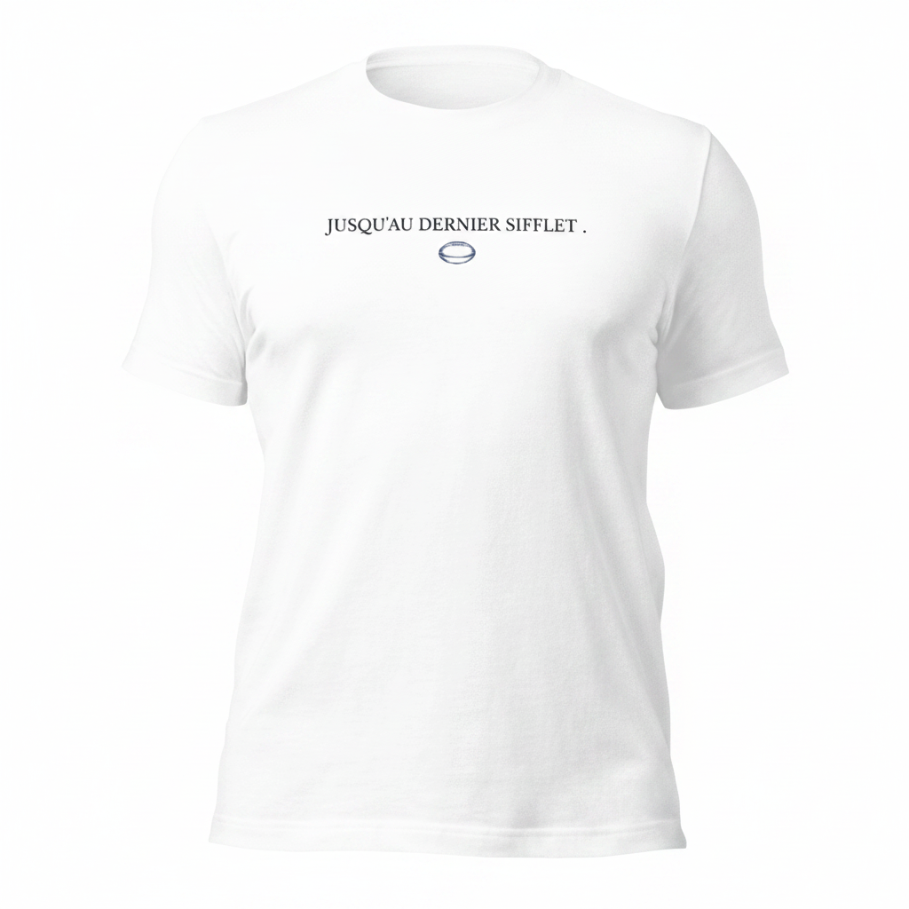 T-shirt rugby Jusqu'au Dernier Sifflet - PACTE OVALE